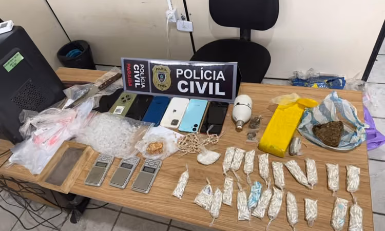 Polícia Civil desmonta ponto de tráfico e apreende drogas em imóvel em Alagoa Grande